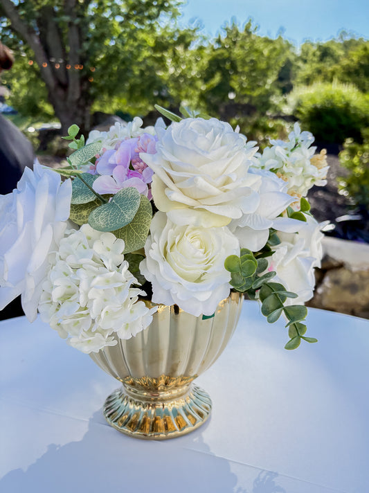 Gold Compote Cocktail Mini Centerpieces